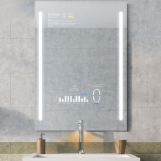 Умное зеркало для ванны с сенсорным экраном и голосовым управлением. Qaio